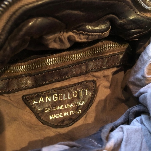 NWOT Langellotti Distressed Leather Backpack